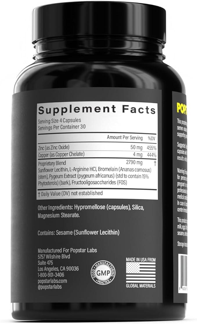 POPSTAR Labs Semen Volume Booster