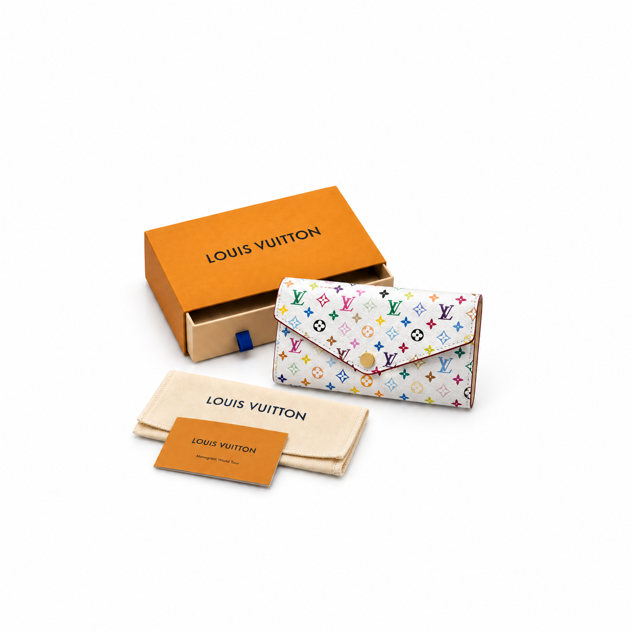 Luxury Multicolor Monogram Clutch Wallet